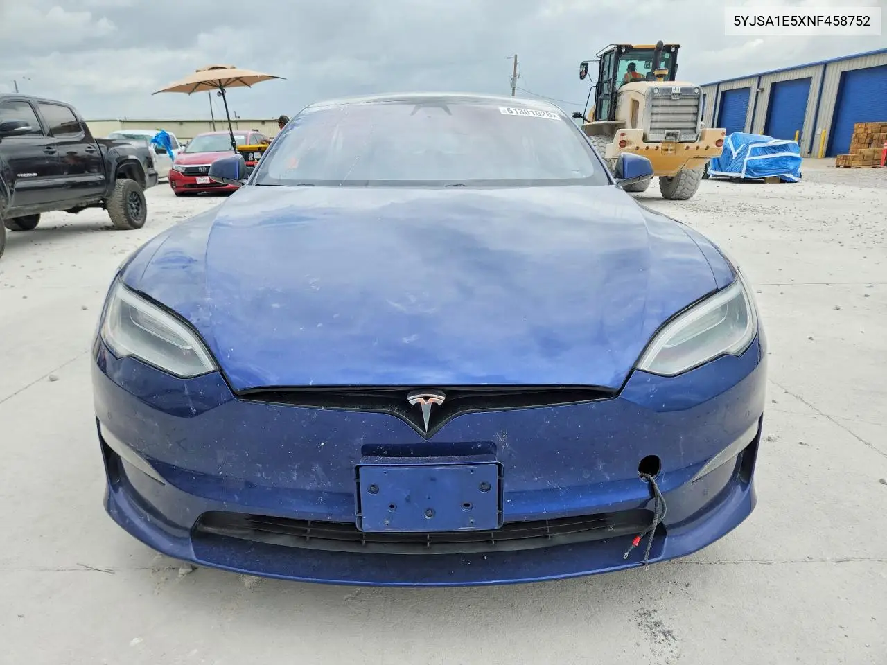 2022 Tesla Model S VIN: 5YJSA1E5XNF458752 Lot: 61301026
