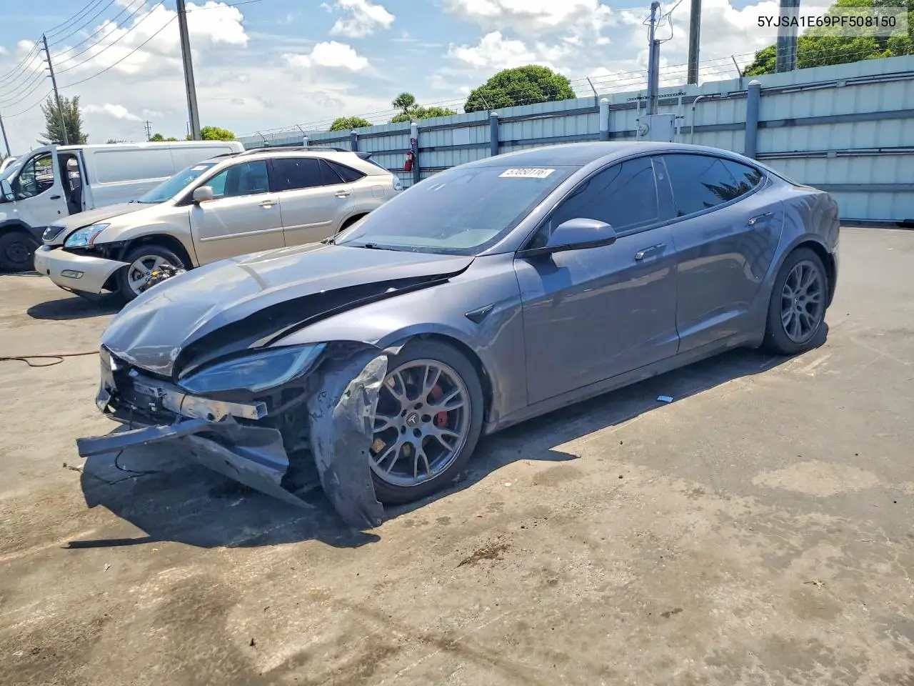 2023 Tesla Model S VIN: 5YJSA1E69PF508150 Lot: 57050116