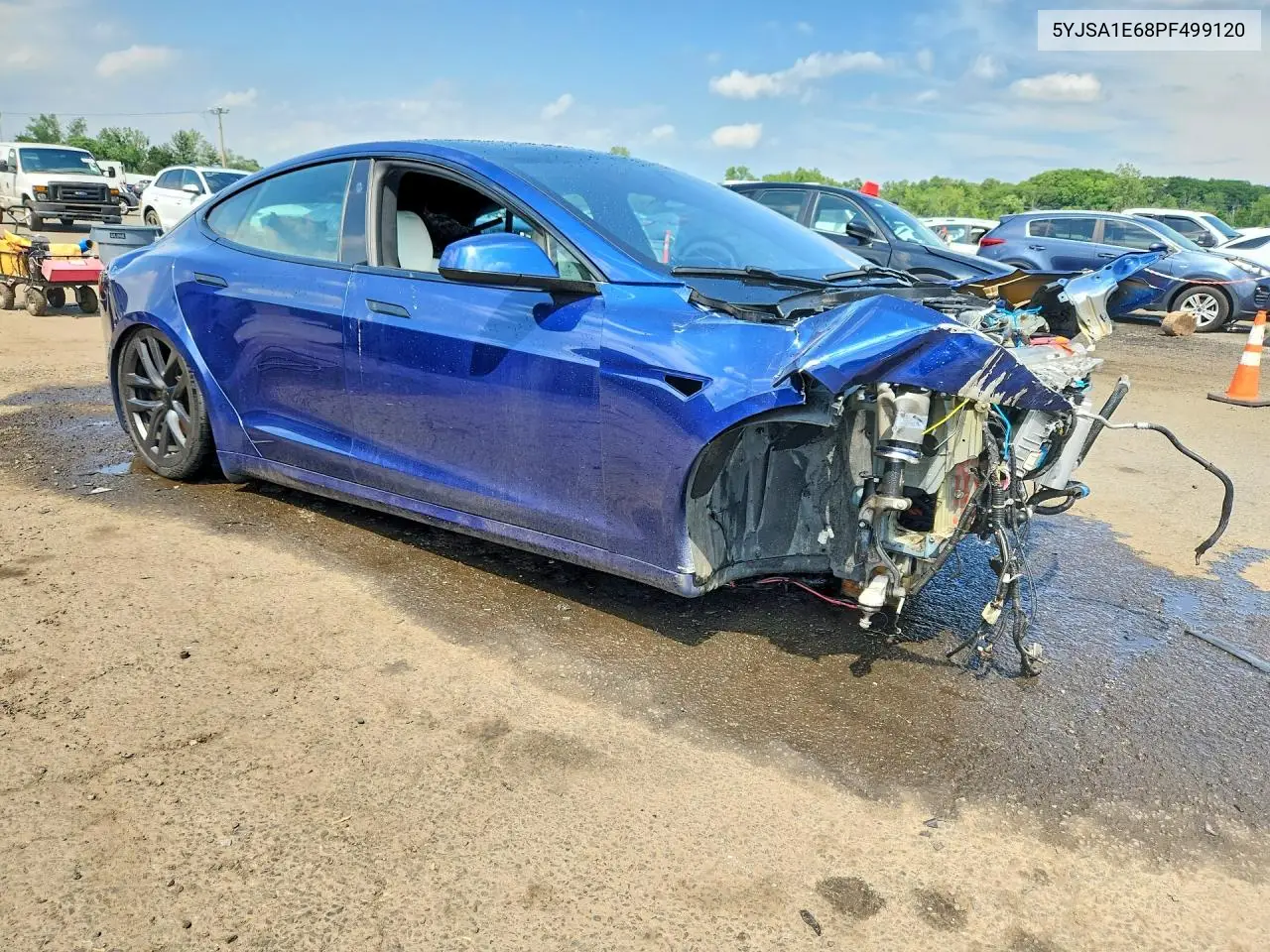 2023 Tesla Model S VIN: 5YJSA1E68PF499120 Lot: 57398896