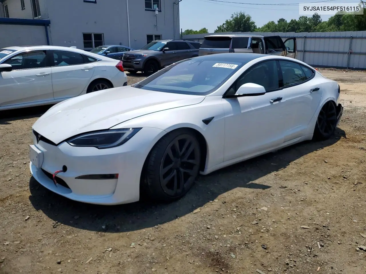 2023 Tesla Model S VIN: 5YJSA1E54PF516115 Lot: 59117756