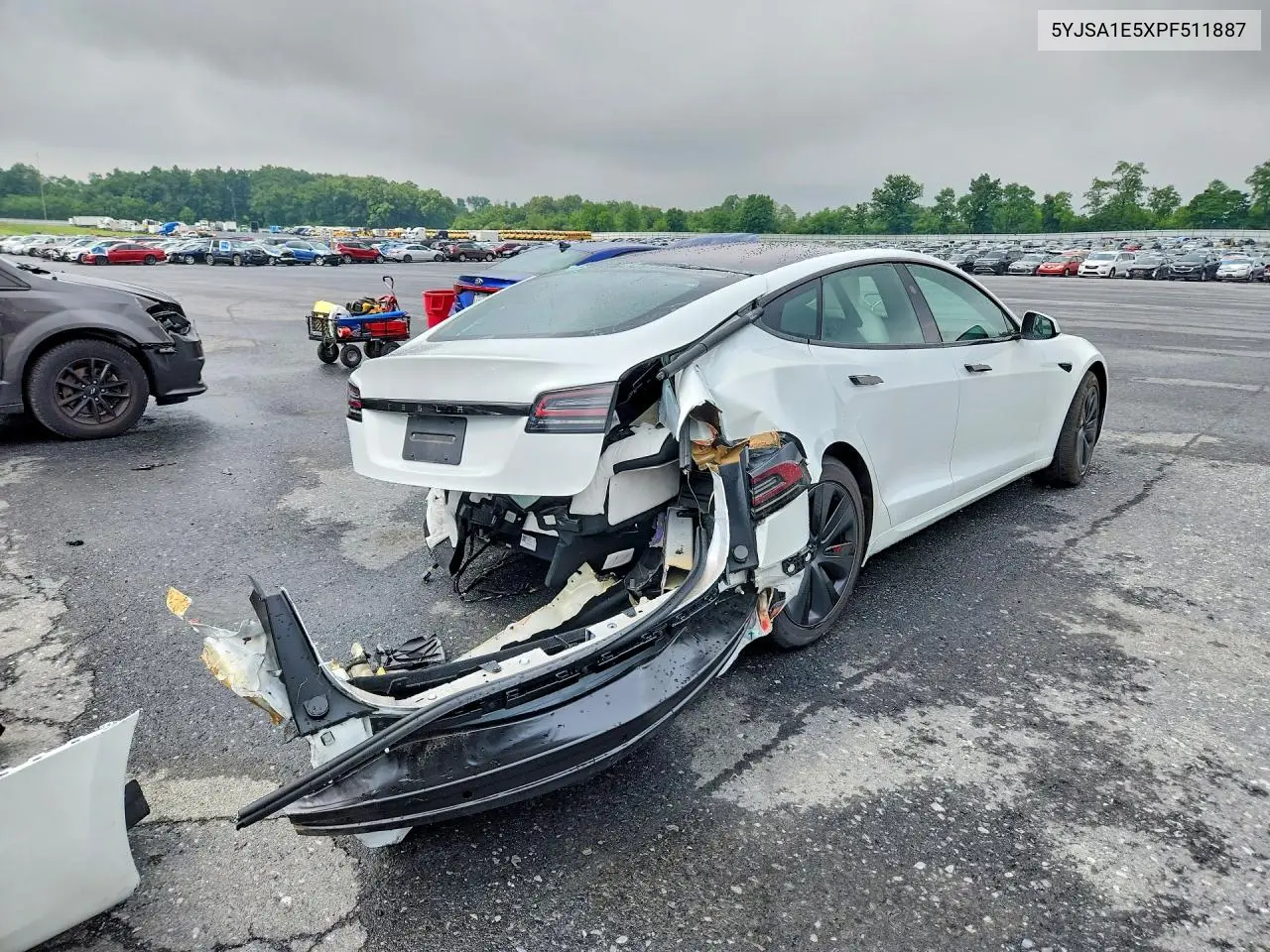 2023 Tesla Model S VIN: 5YJSA1E5XPF511887 Lot: 60561986