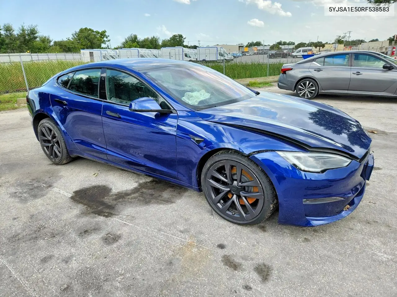 2024 Tesla Model S VIN: 5YJSA1E50RF538583 Lot: 61176896