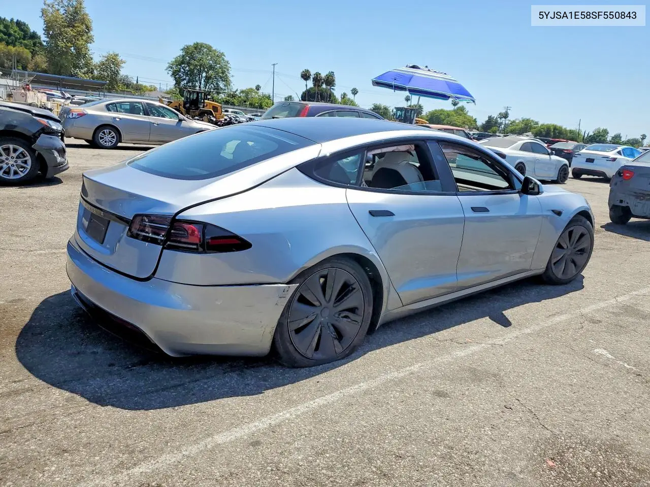 2025 Tesla Model S VIN: 5YJSA1E58SF550843 Lot: 60886516
