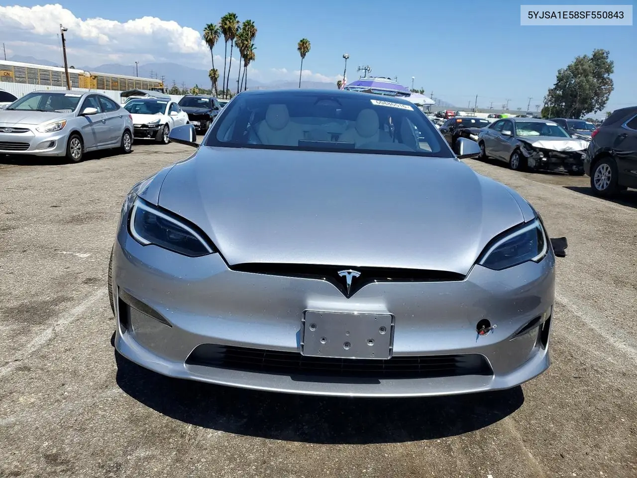 2025 Tesla Model S VIN: 5YJSA1E58SF550843 Lot: 60886516