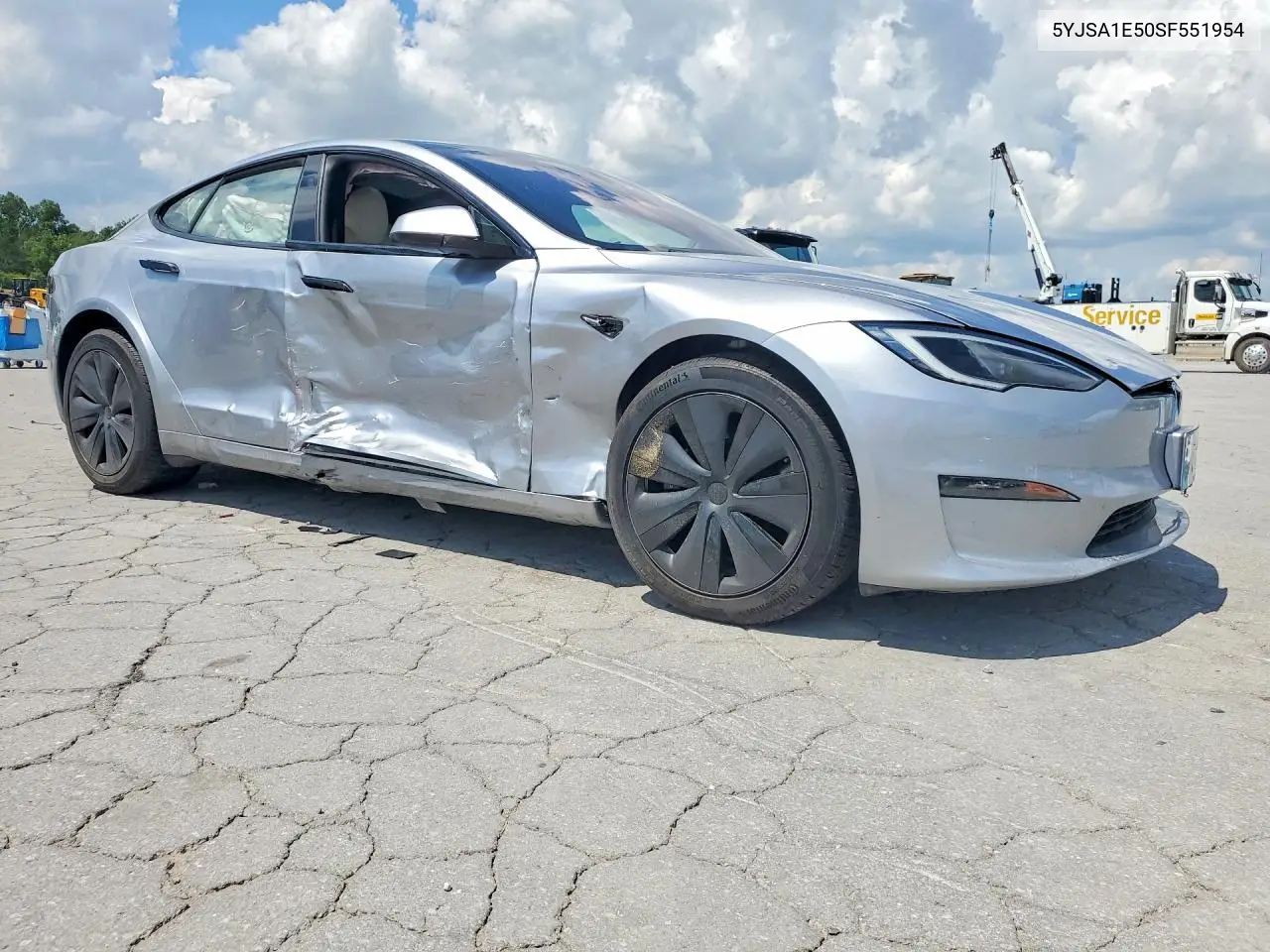 2025 Tesla Model S VIN: 5YJSA1E50SF551954 Lot: 61695476