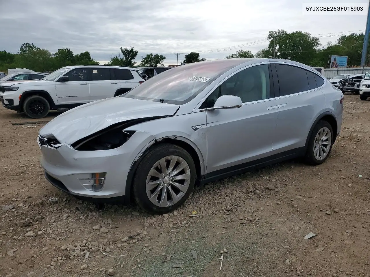 2016 Tesla Model X VIN: 5YJXCBE26GF015903 Lot: 54662156