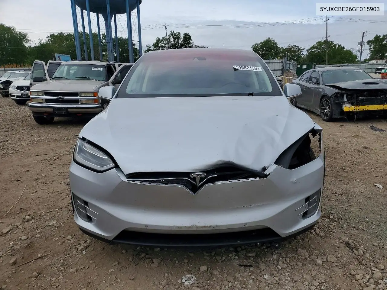2016 Tesla Model X VIN: 5YJXCBE26GF015903 Lot: 54662156
