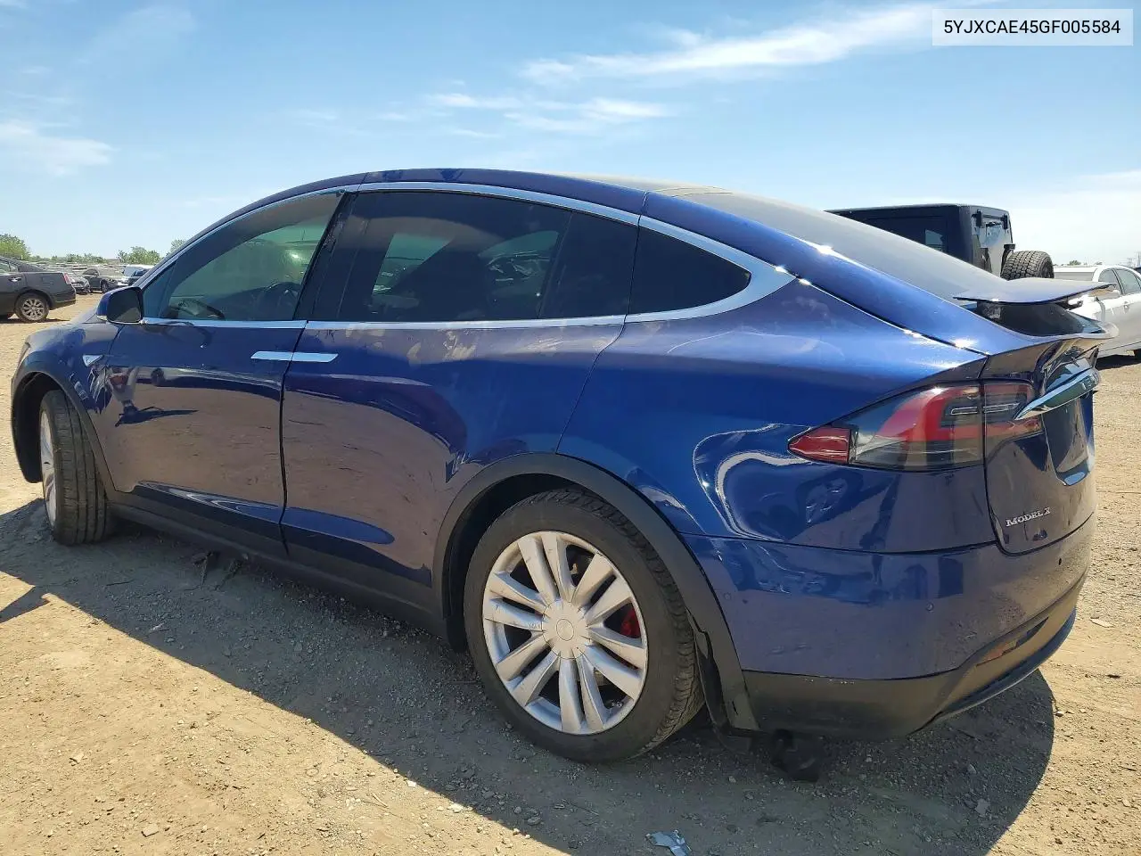 2016 Tesla Model X VIN: 5YJXCAE45GF005584 Lot: 55043796