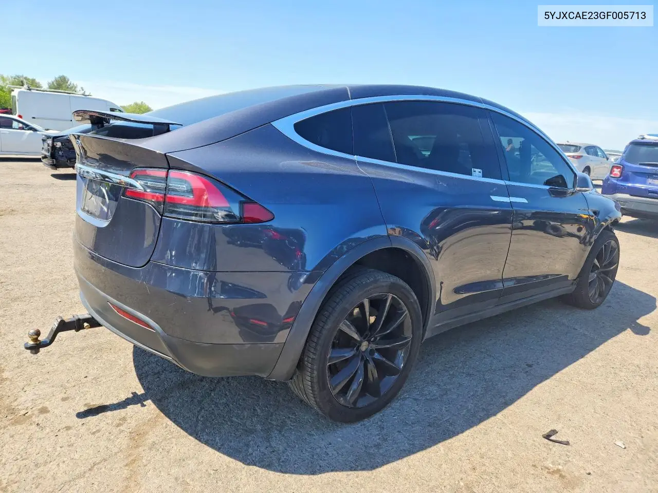 2016 Tesla Model X VIN: 5YJXCAE23GF005713 Lot: 55568536