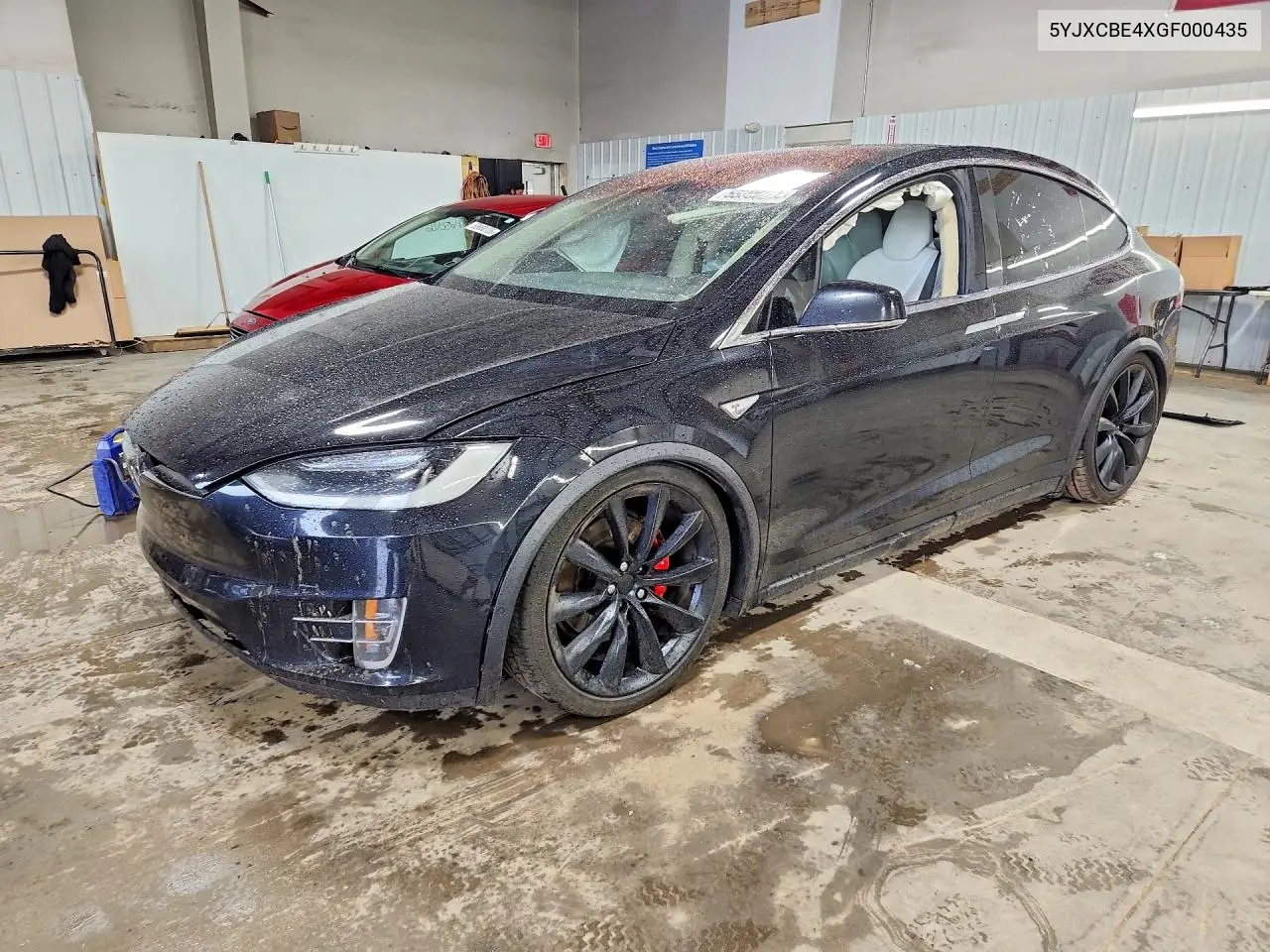 2016 Tesla Model X VIN: 5YJXCBE4XGF000435 Lot: 55890226