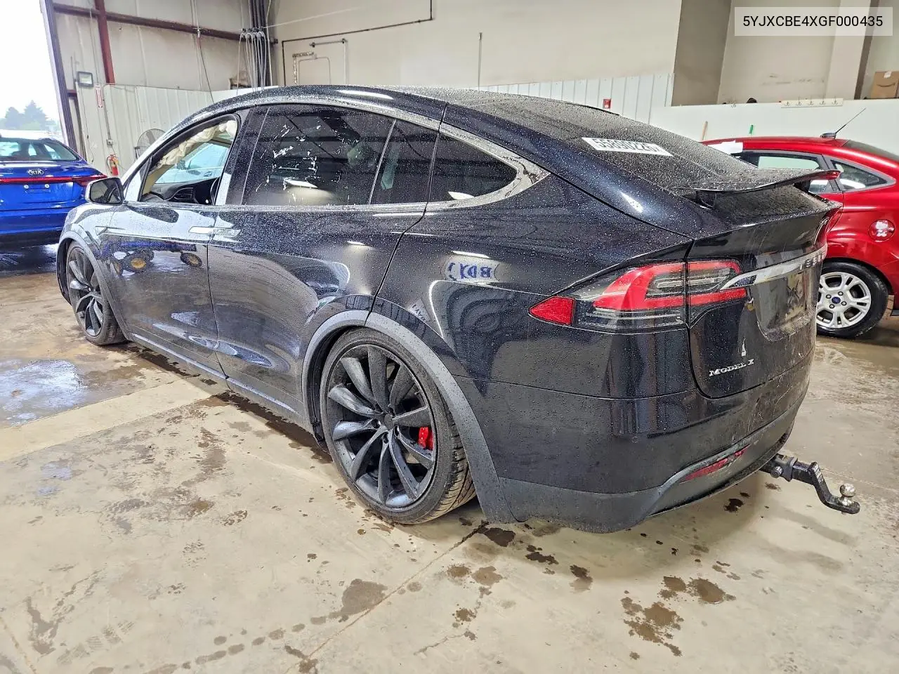 2016 Tesla Model X VIN: 5YJXCBE4XGF000435 Lot: 55890226