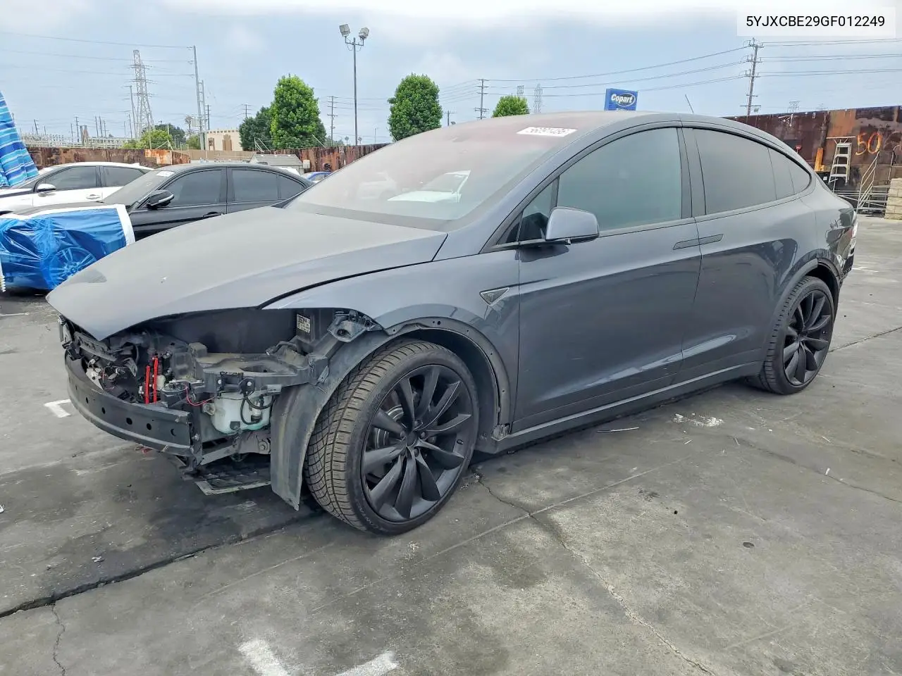 2016 Tesla Model X VIN: 5YJXCBE29GF012249 Lot: 56091486