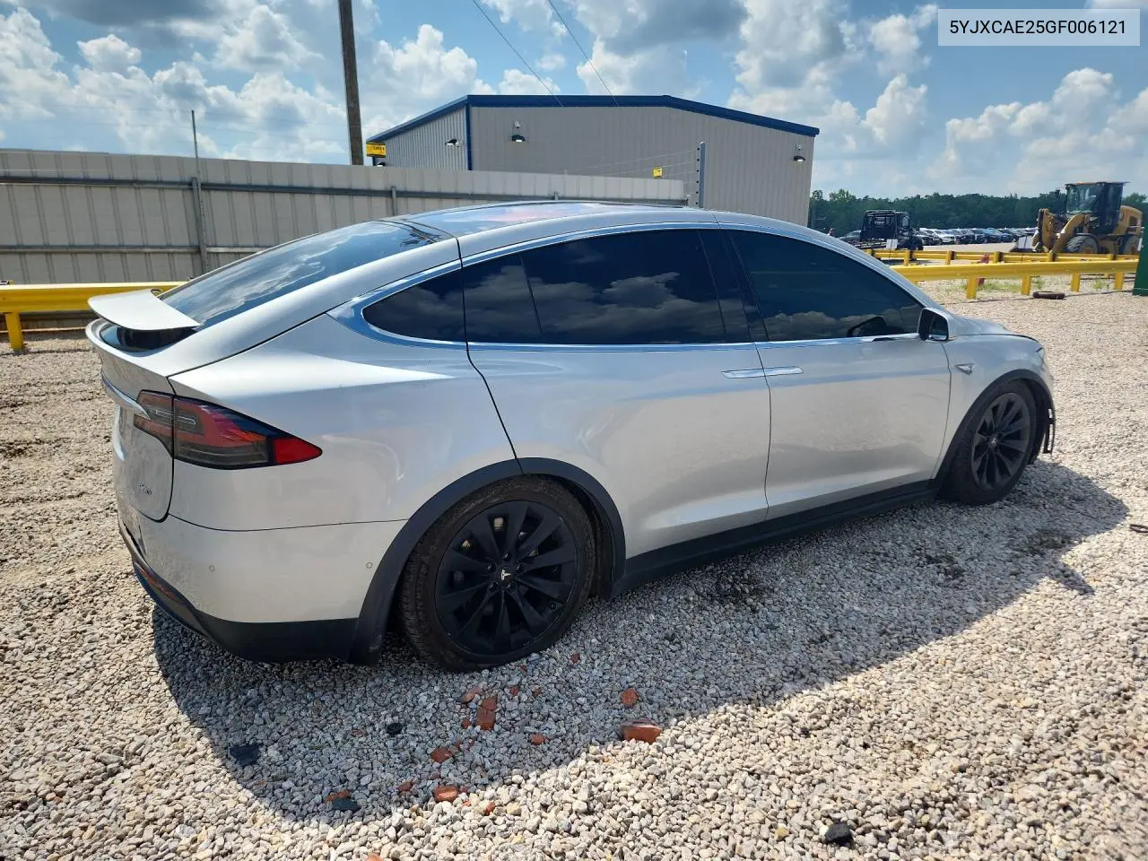 2016 Tesla Model X VIN: 5YJXCAE25GF006121 Lot: 56793996