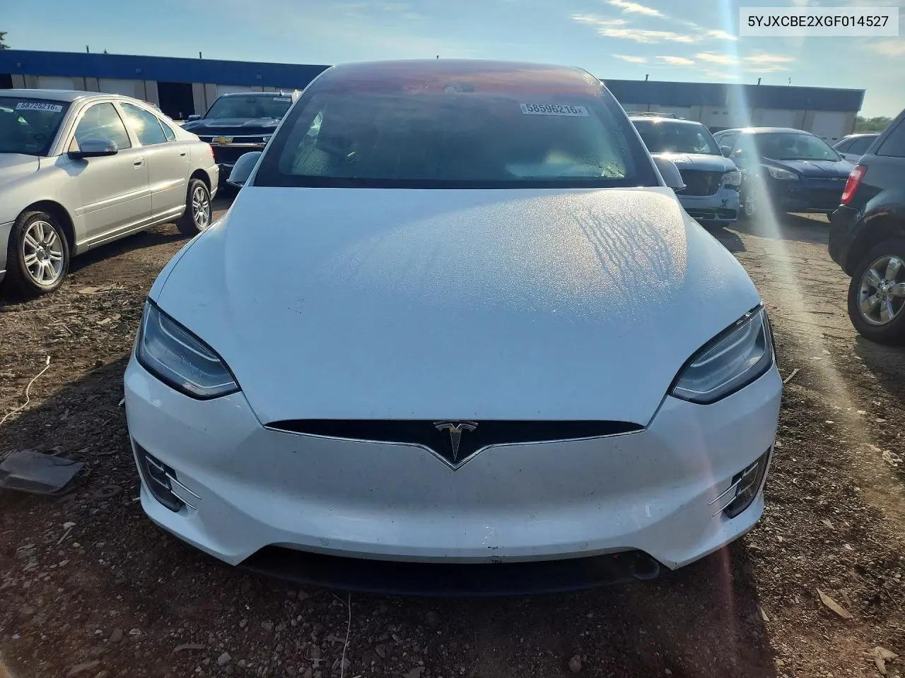 2016 Tesla Model X VIN: 5YJXCBE2XGF014527 Lot: 58596216