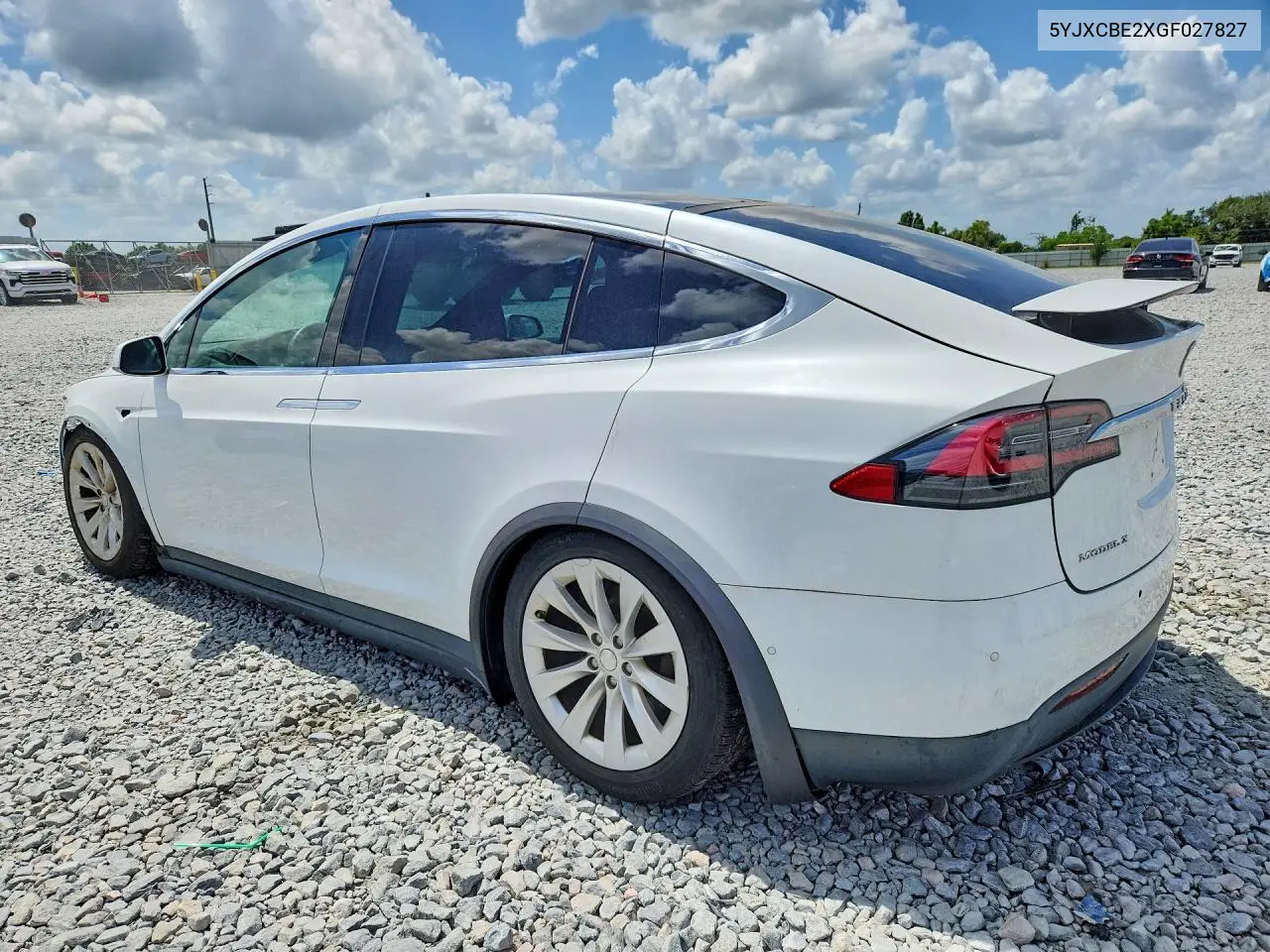 2016 Tesla Model X VIN: 5YJXCBE2XGF027827 Lot: 59290906