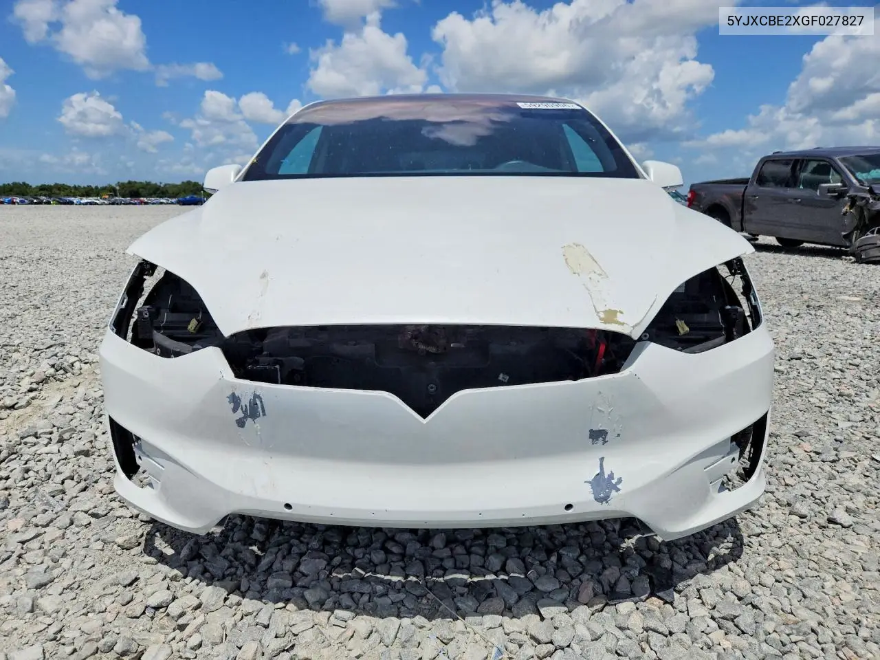 2016 Tesla Model X VIN: 5YJXCBE2XGF027827 Lot: 59290906