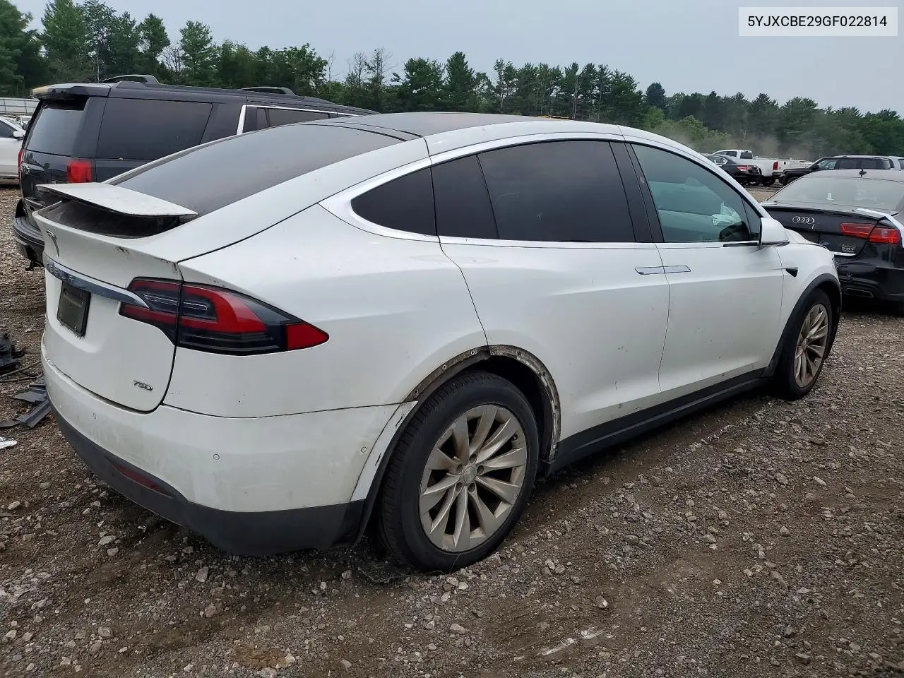 2016 Tesla Model X VIN: 5YJXCBE29GF022814 Lot: 60556546