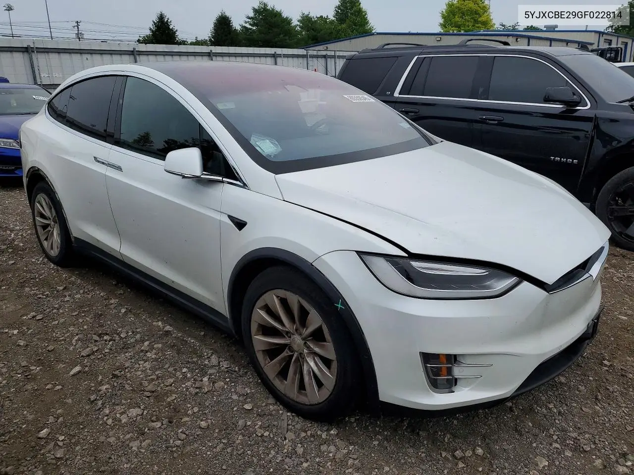 2016 Tesla Model X VIN: 5YJXCBE29GF022814 Lot: 60556546