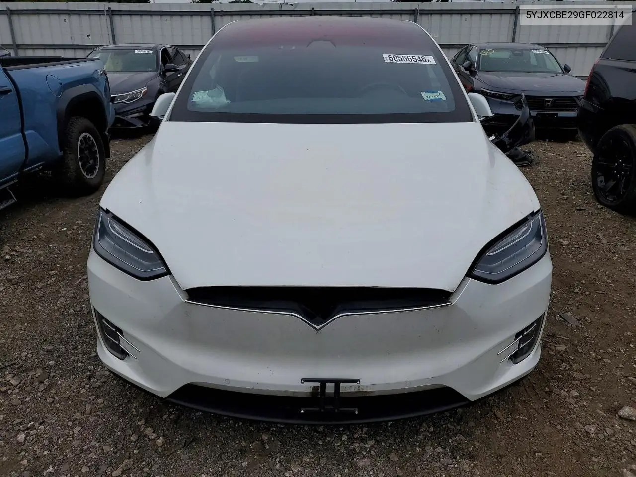 2016 Tesla Model X VIN: 5YJXCBE29GF022814 Lot: 60556546