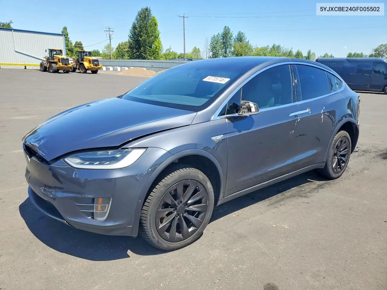 2016 Tesla Model X VIN: 5YJXCBE24GF005502 Lot: 60705746