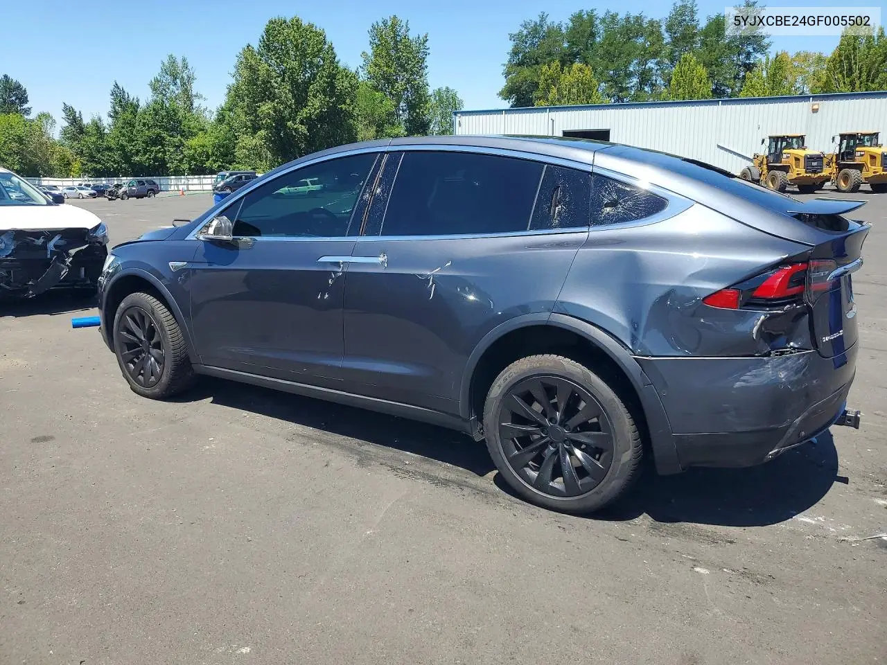 2016 Tesla Model X VIN: 5YJXCBE24GF005502 Lot: 60705746