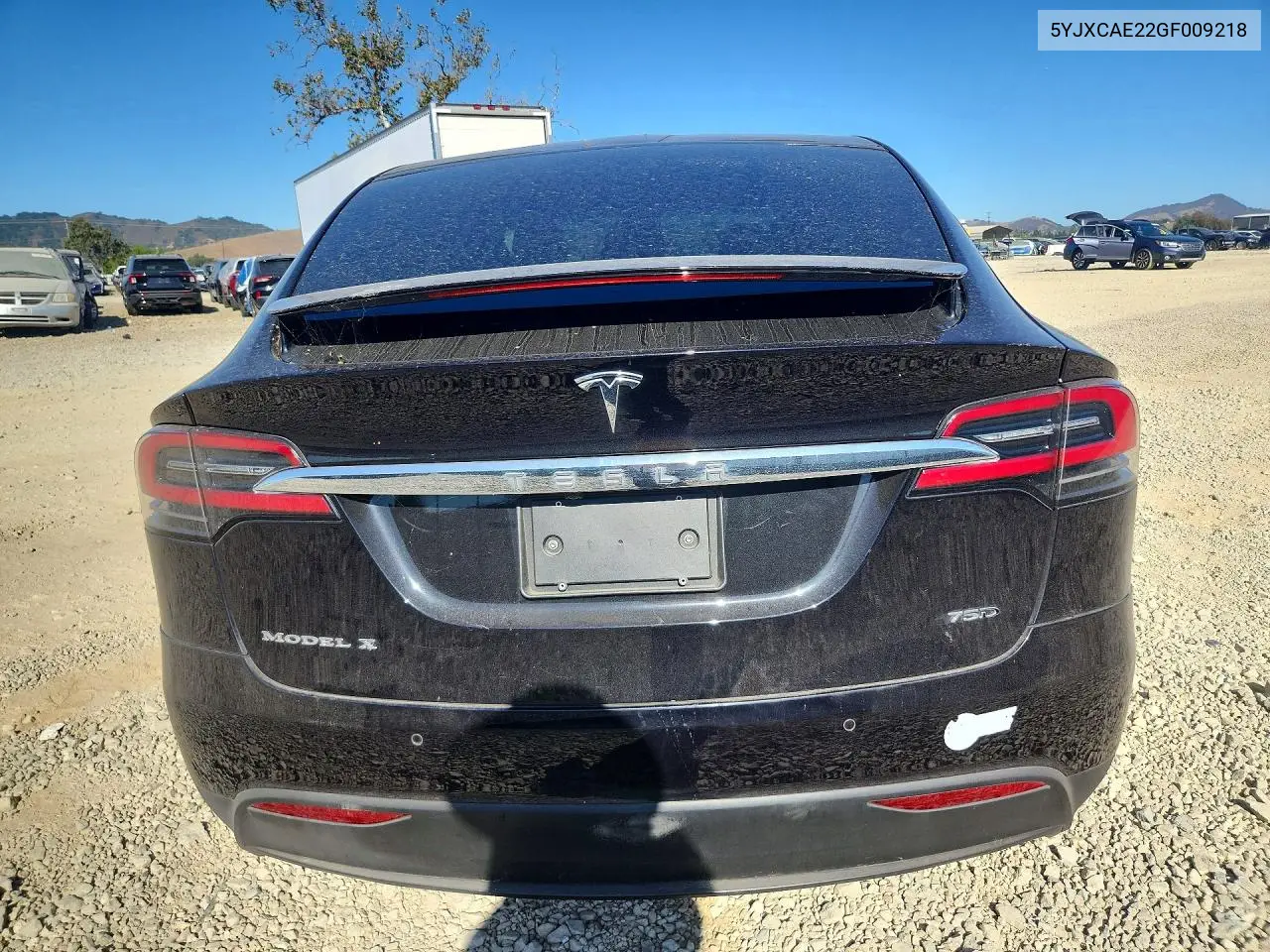 2016 Tesla Model X VIN: 5YJXCAE22GF009218 Lot: 60877646