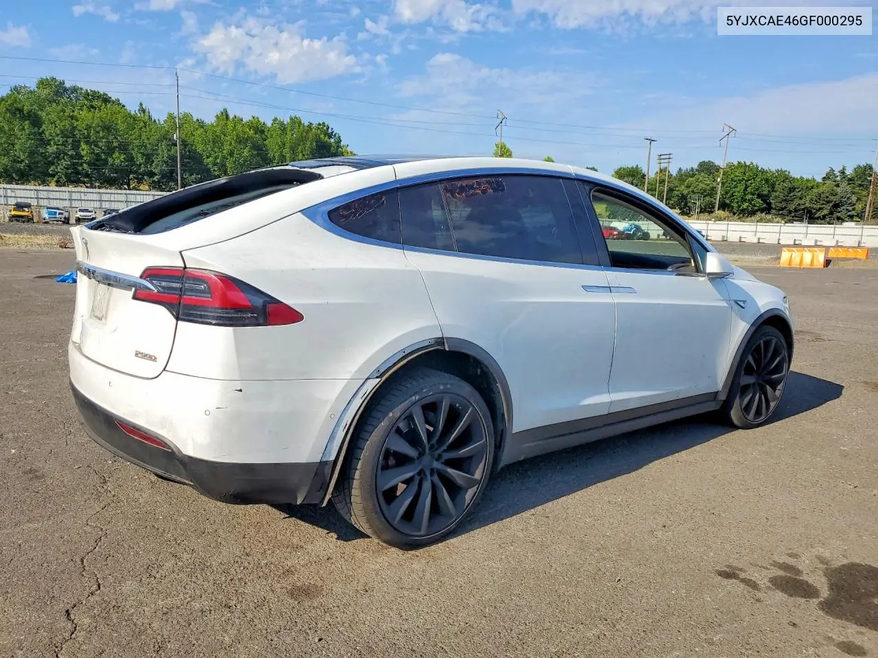 2016 Tesla Model X VIN: 5YJXCAE46GF000295 Lot: 61115486