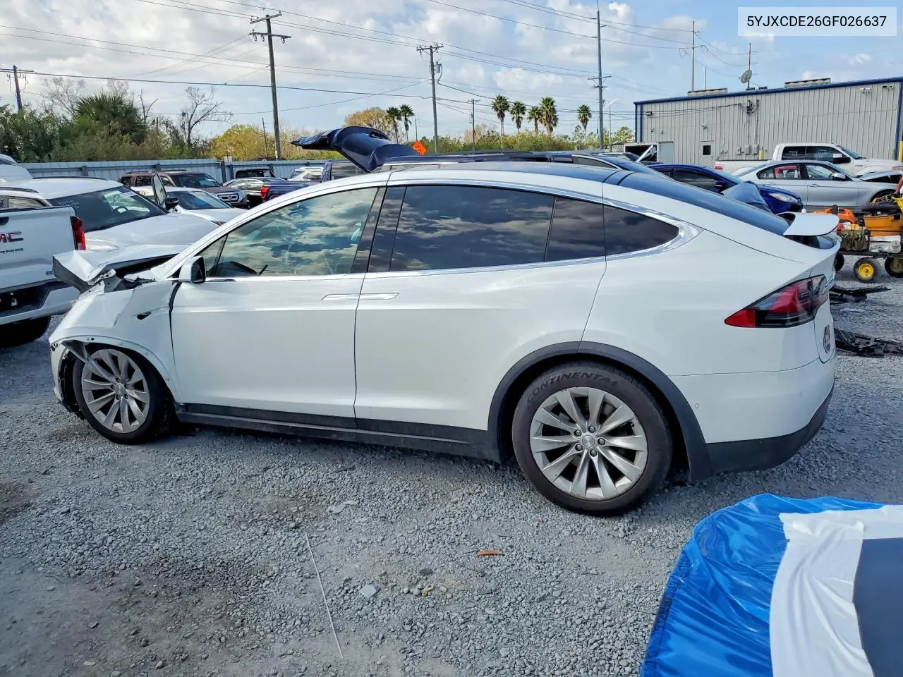 2016 Tesla Model X VIN: 5YJXCDE26GF026637 Lot: 78079875