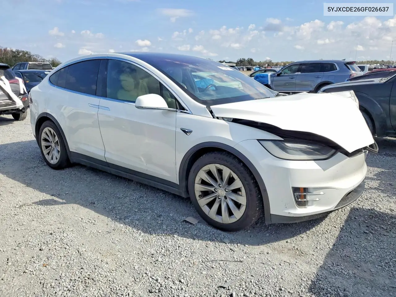 2016 Tesla Model X VIN: 5YJXCDE26GF026637 Lot: 78079875