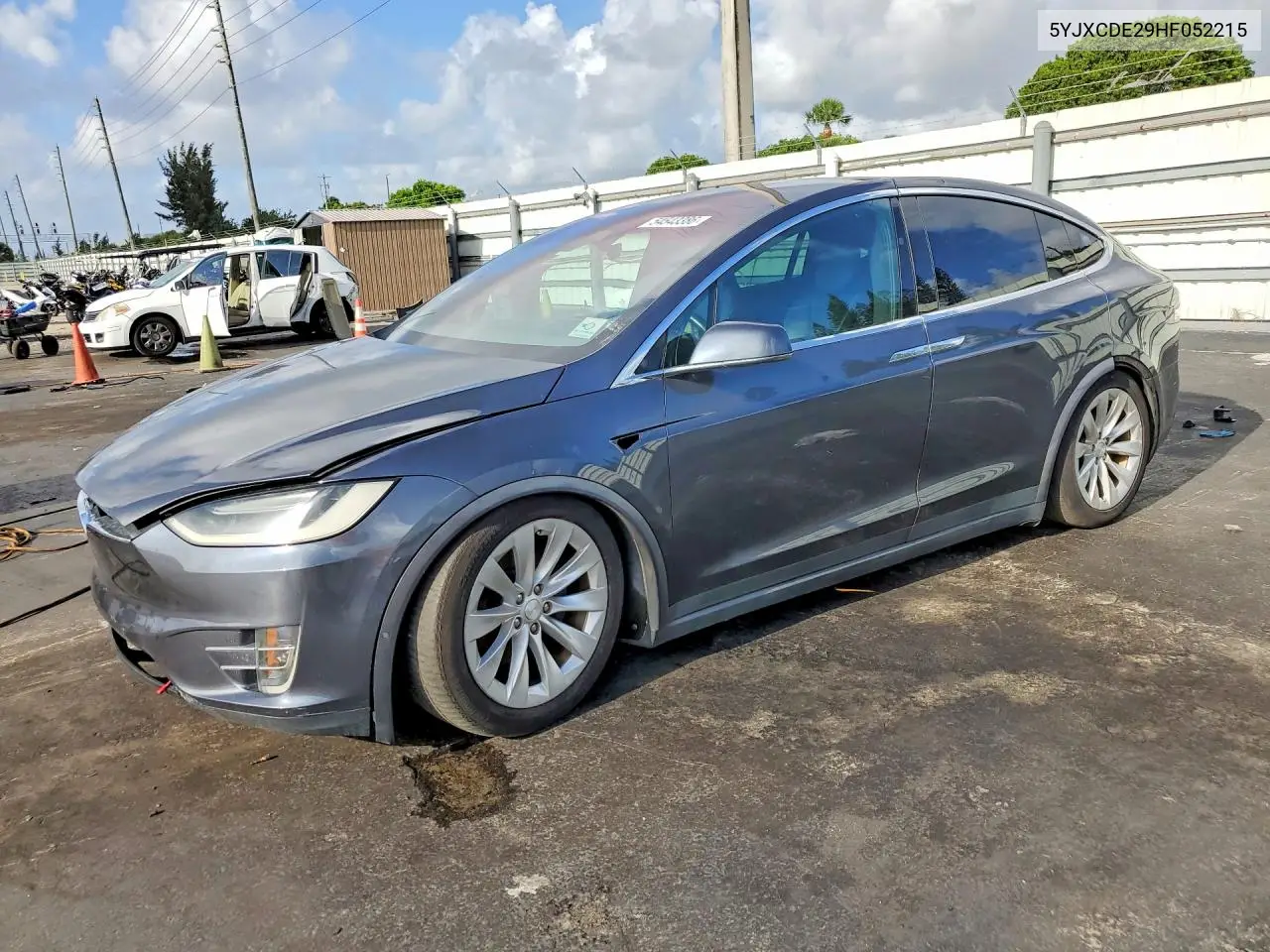 2017 Tesla Model X 100D VIN: 5YJXCDE29HF052215 Lot: 54543386