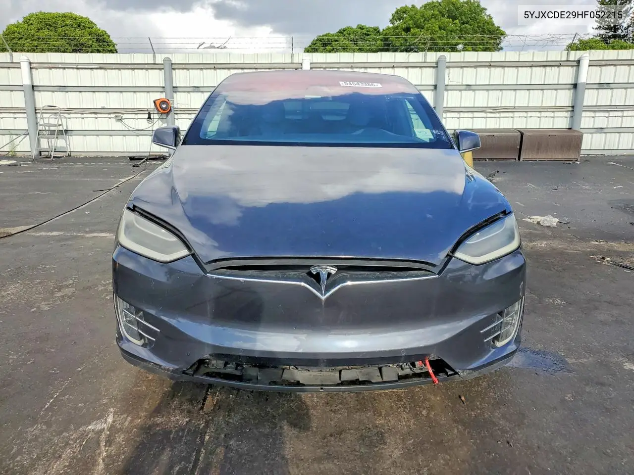 2017 Tesla Model X 100D VIN: 5YJXCDE29HF052215 Lot: 54543386