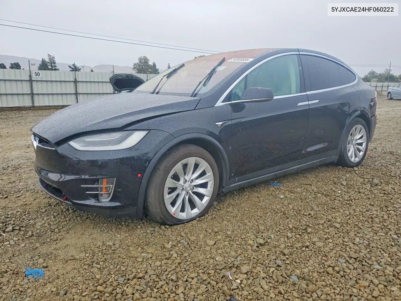 2017 Tesla Model X VIN: 5YJXCAE24HF060222 Lot: 54559686