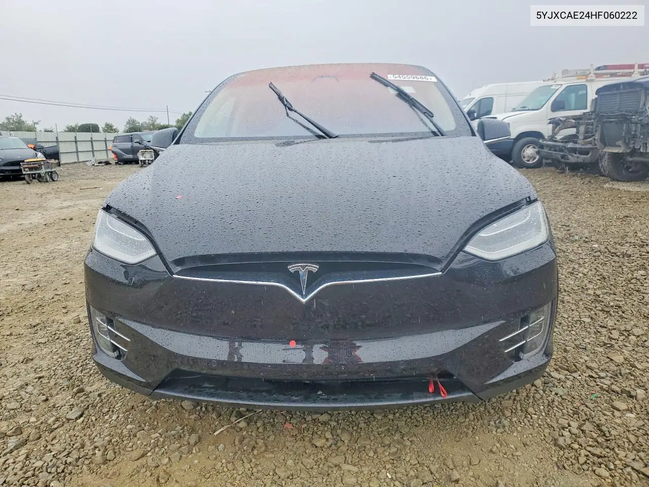 2017 Tesla Model X VIN: 5YJXCAE24HF060222 Lot: 54559686