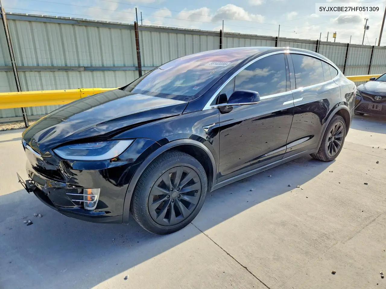 2017 Tesla Model X VIN: 5YJXCBE27HF051309 Lot: 56143886