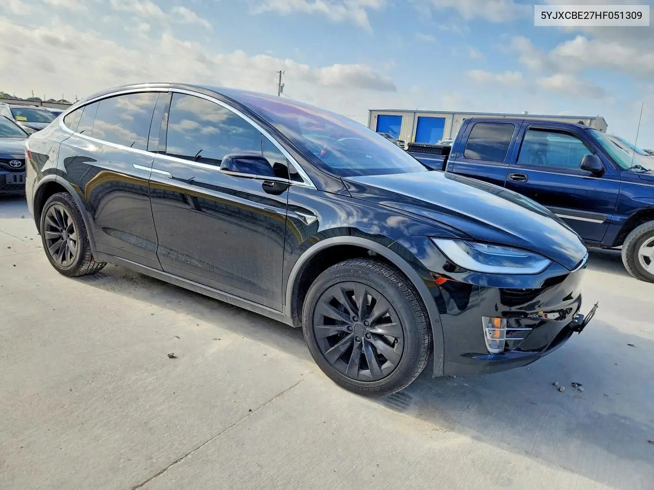 2017 Tesla Model X VIN: 5YJXCBE27HF051309 Lot: 56143886