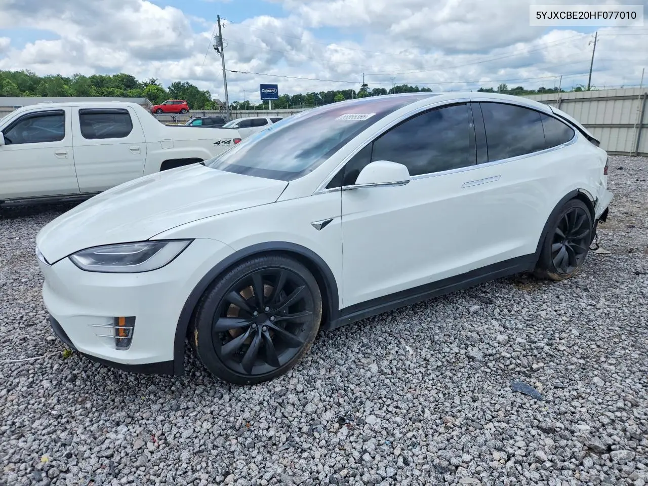 2017 Tesla Model X VIN: 5YJXCBE20HF077010 Lot: 56865366