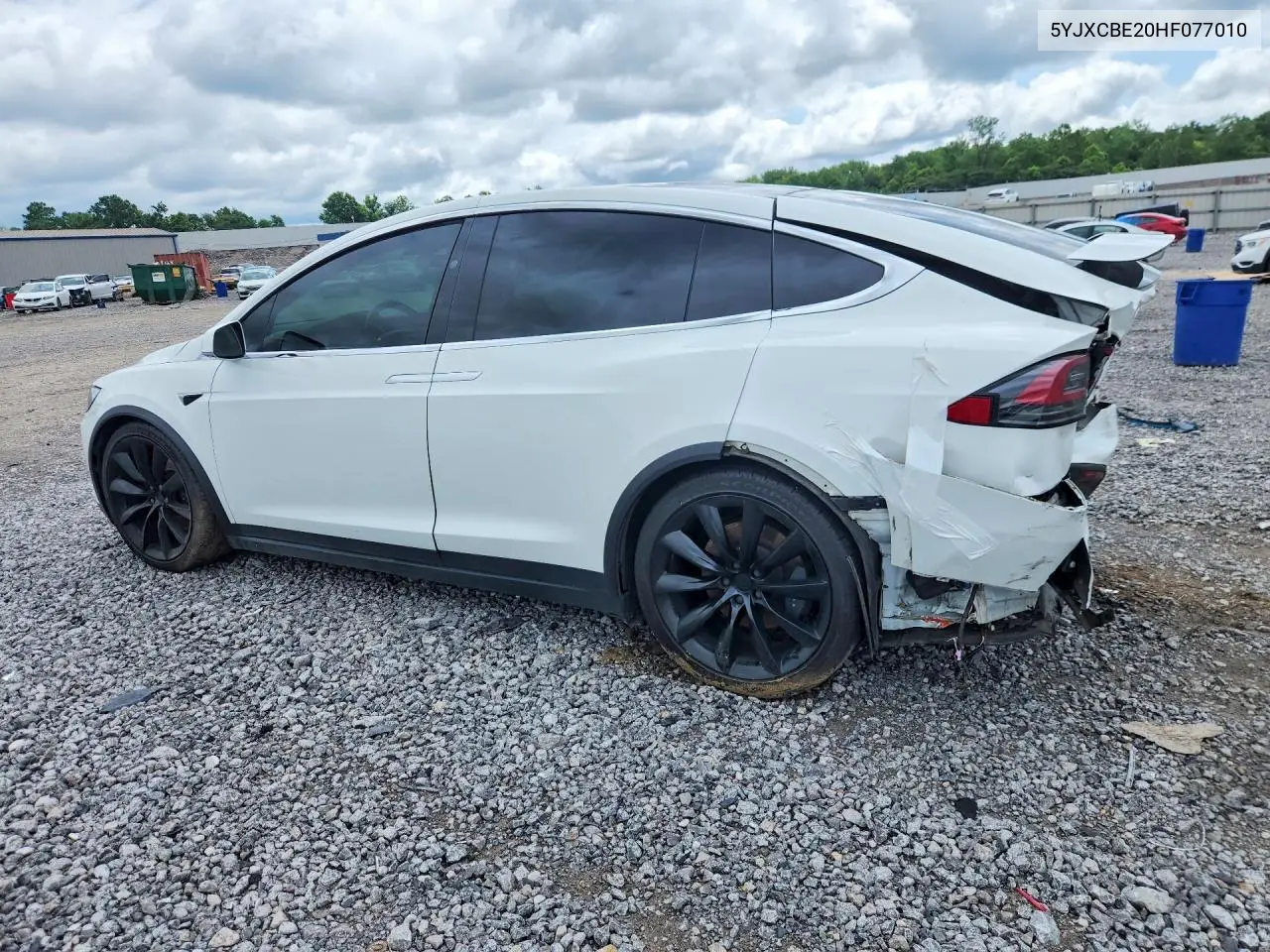 2017 Tesla Model X VIN: 5YJXCBE20HF077010 Lot: 56865366