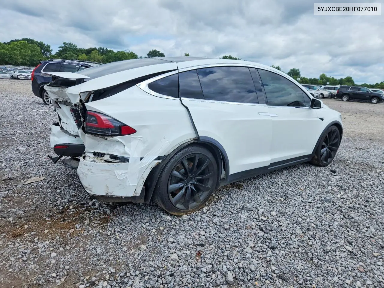 2017 Tesla Model X VIN: 5YJXCBE20HF077010 Lot: 56865366