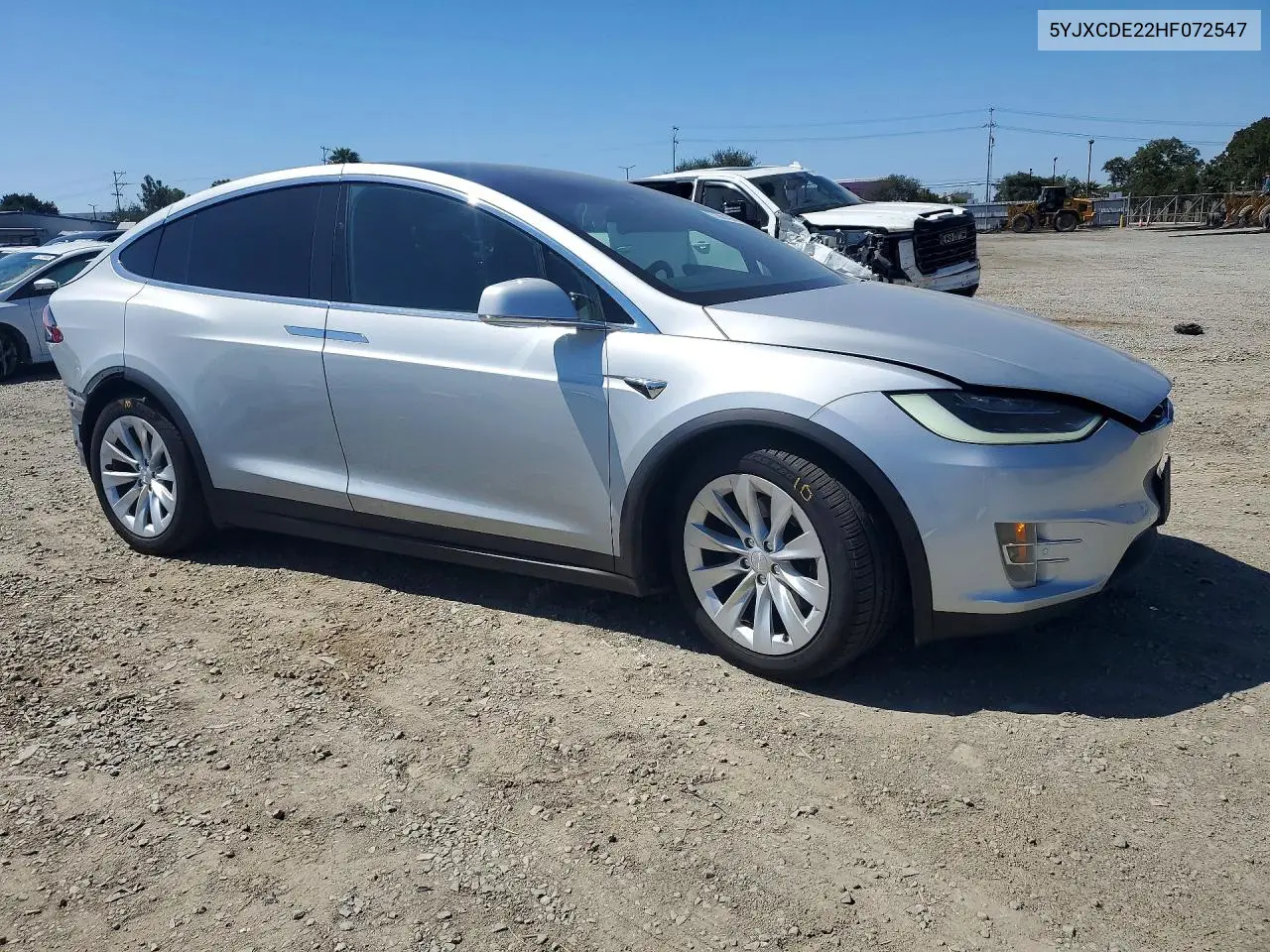 2017 Tesla Model X VIN: 5YJXCDE22HF072547 Lot: 57360196