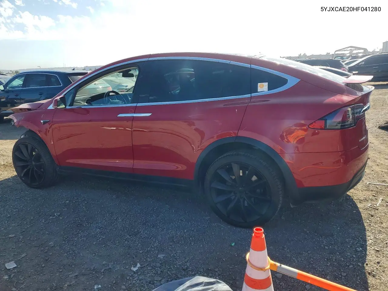 2017 Tesla Model X VIN: 5YJXCAE20HF041280 Lot: 57530096