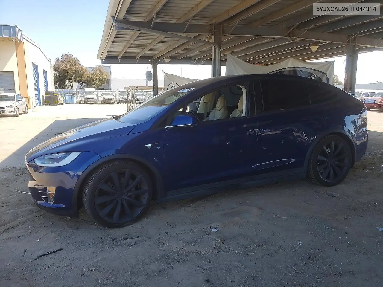 2017 Tesla Model X VIN: 5YJXCAE26HF044314 Lot: 57872186