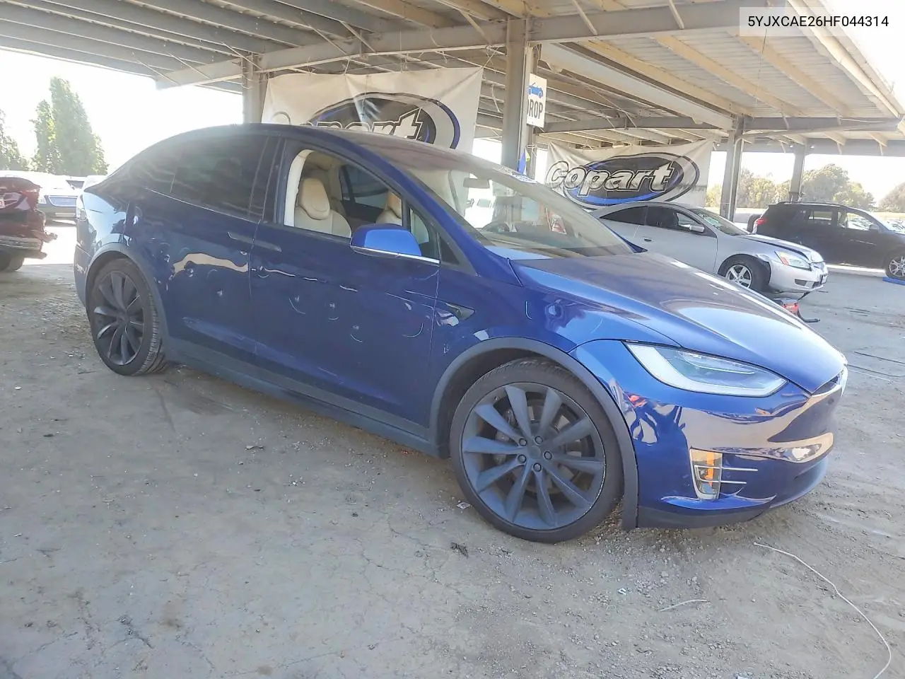 2017 Tesla Model X VIN: 5YJXCAE26HF044314 Lot: 57872186