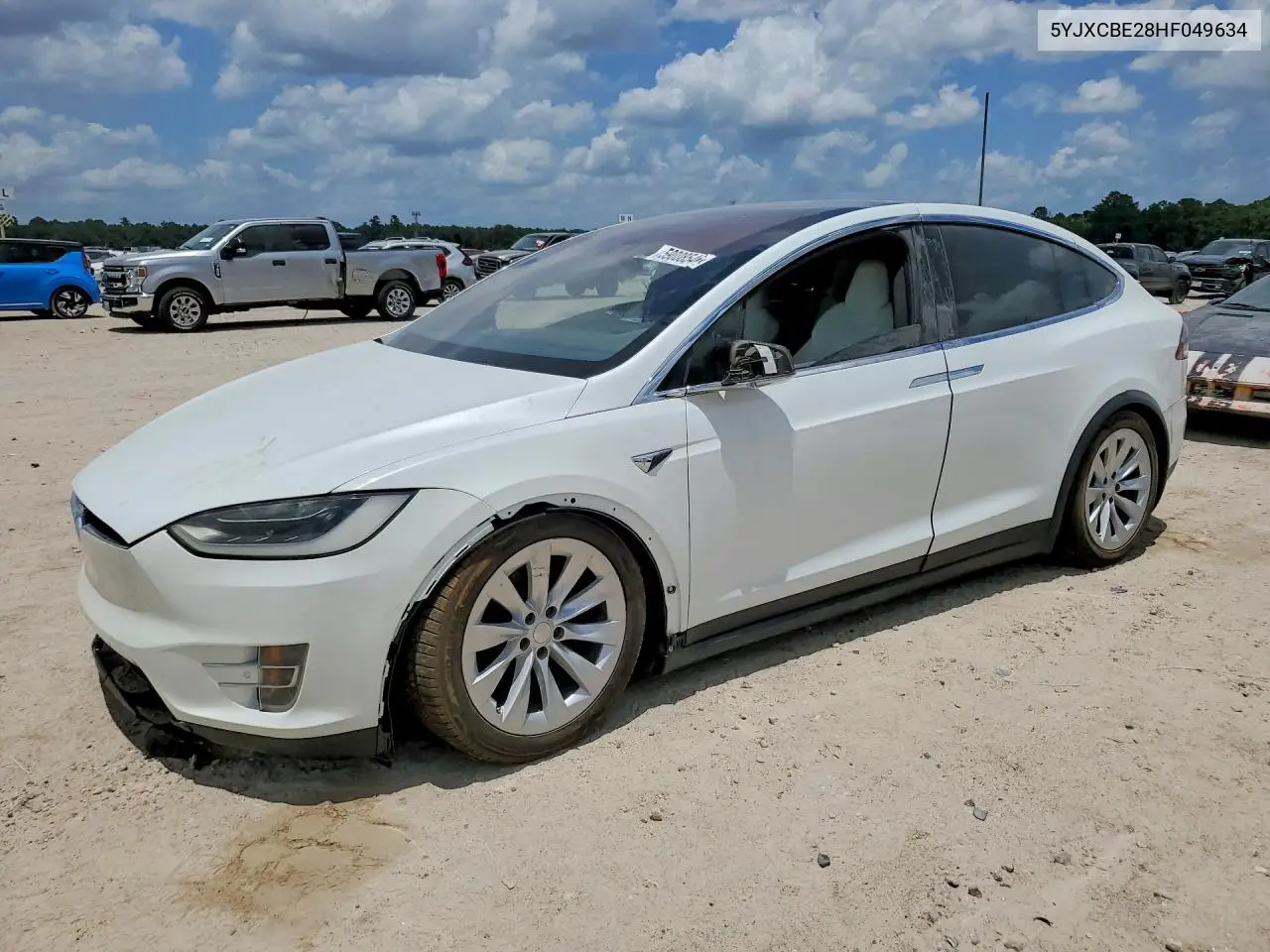 2017 Tesla Model X VIN: 5YJXCBE28HF049634 Lot: 59008546
