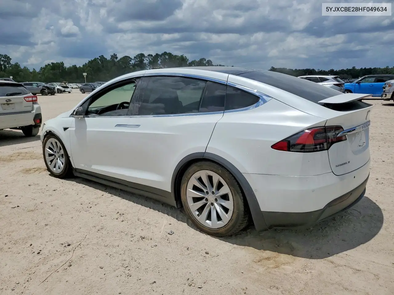 2017 Tesla Model X VIN: 5YJXCBE28HF049634 Lot: 59008546