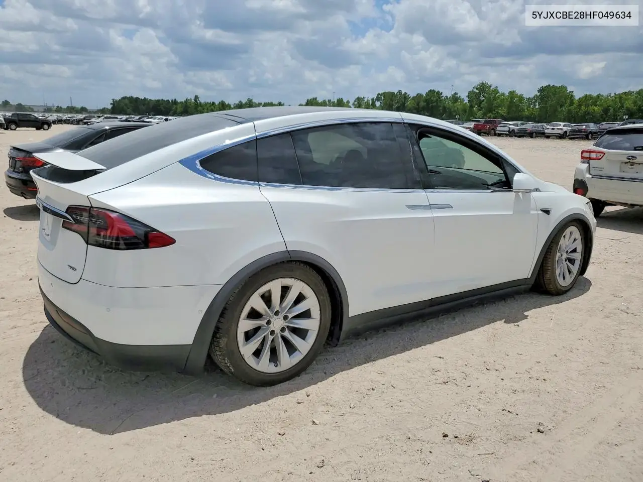 2017 Tesla Model X VIN: 5YJXCBE28HF049634 Lot: 59008546