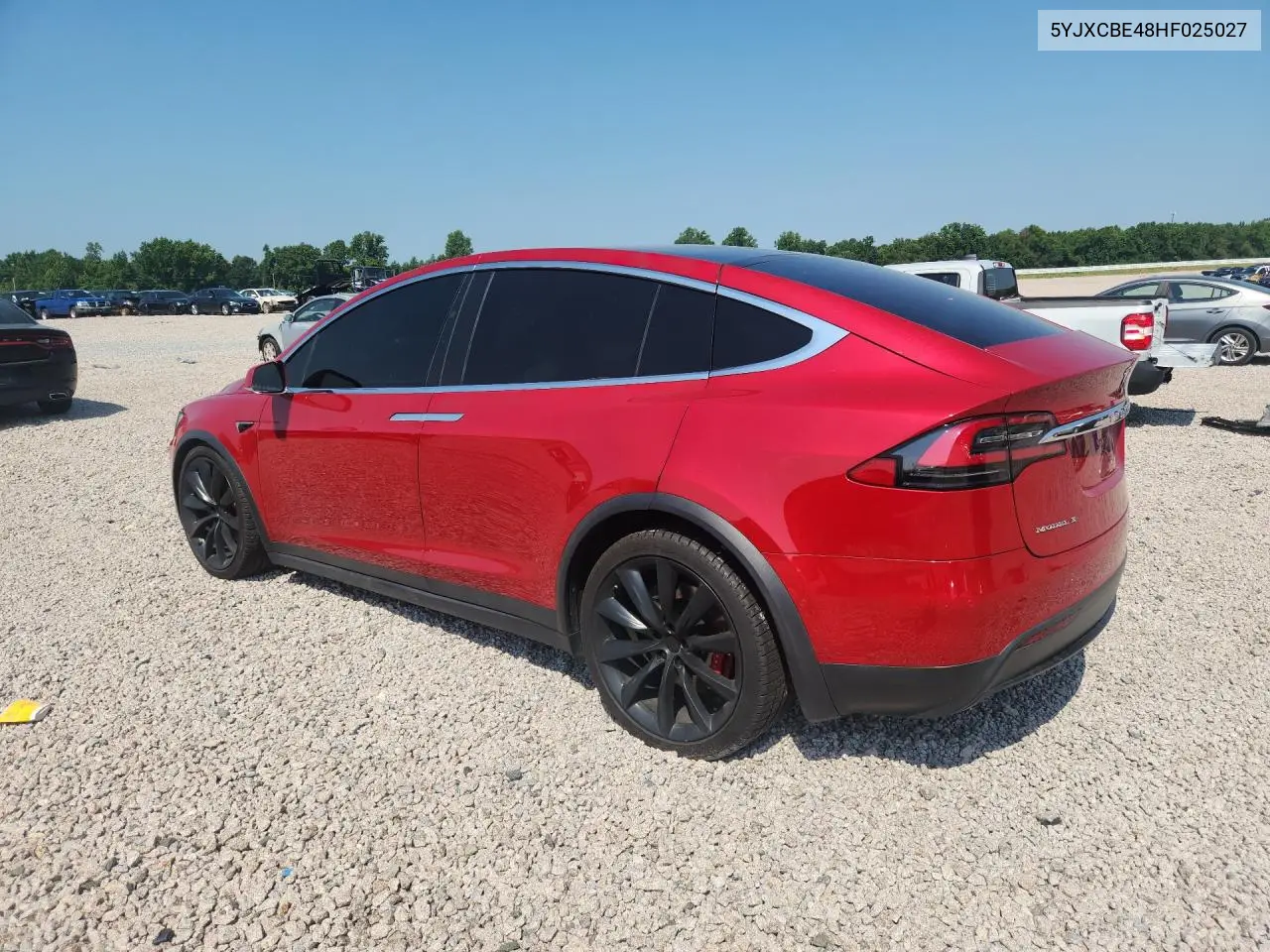 2017 Tesla Model X VIN: 5YJXCBE48HF025027 Lot: 59667036