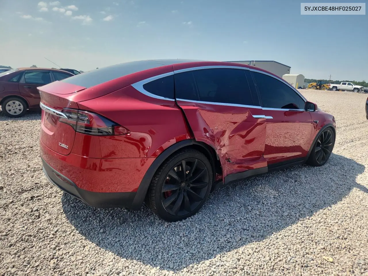 2017 Tesla Model X VIN: 5YJXCBE48HF025027 Lot: 59667036
