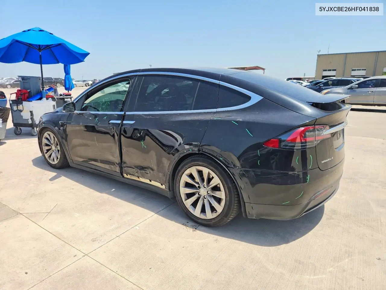 2017 Tesla Model X VIN: 5YJXCBE26HF041838 Lot: 60601636