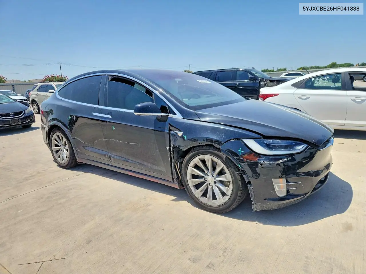 2017 Tesla Model X VIN: 5YJXCBE26HF041838 Lot: 60601636