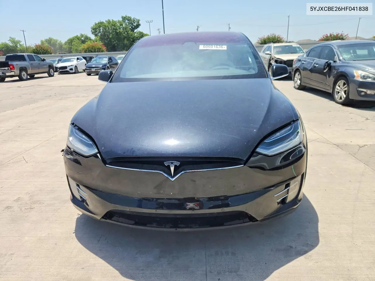 2017 Tesla Model X VIN: 5YJXCBE26HF041838 Lot: 60601636
